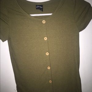Button down green shirt